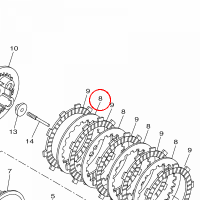 YAMAHA - PRZKLADKI SPRZEGLA nr: 2S6E63240000