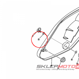 YAMAHA - PODKLADKA nr: 2TK217570000
