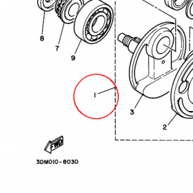 YAMAHA - WAL KORB. nr: 2UJ114000000 > 2UJ114001000