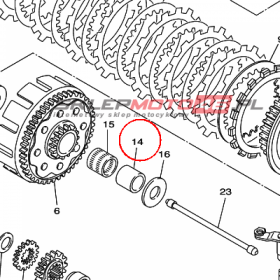 YAMAHA - TULEJA DYSTANS. nr: 2VM161810000