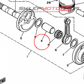 YAMAHA - sworzen walu korb. nr: 30X116810000
