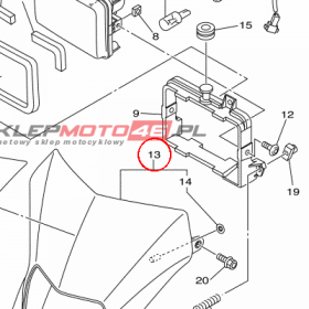 YAMAHA - WKLAD REFL. nr: 32D843300000