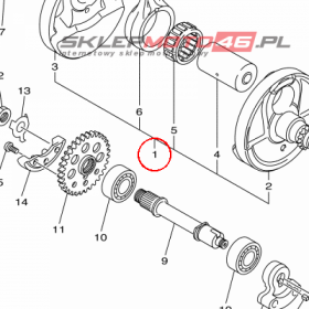 YAMAHA - WAL KORB. nr: 33D114000100