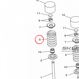 YAMAHA - SPREZYNA ZAW. nr: 33D121130000