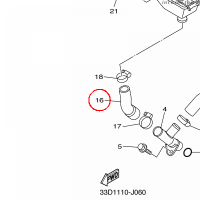 YAMAHA - HOSE 4 nr: 33D125790000