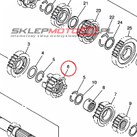 YAMAHA - KOLO ZEBATE nr: 33D171310000