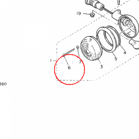YAMAHA - SCREW, LENS FITTING nr: 341833337000