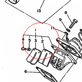 YAMAHA - ZAWOR PLYTKOWY nr: 345136137000