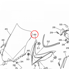 YAMAHA - WYPELNIENIE OWIEWKI nr: 34B2834500P3
