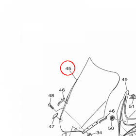 YAMAHA - WINDSCREEN ASSY nr: 34B283800000