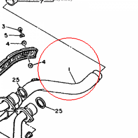 YAMAHA - RURA WYDECHOWA nr: 34K146110100