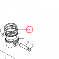 YAMAHA - pierscienie tlokowe nr: 34L116100000