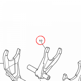 YAMAHA - FORK, SHIFT 1 nr: 34P185010000