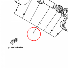 YAMAHA - WAL KORB. nr: 37F114000000