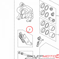 YAMAHA - klocki hamulcowe nr: 37PF58110000