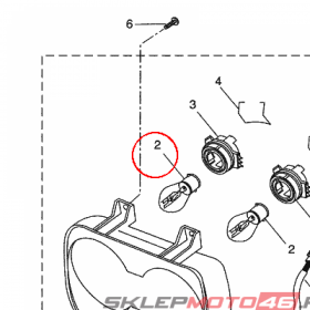 YAMAHA - zarowka nr: 38Y843144000