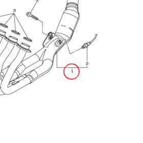 YAMAHA - rura wydech. nr: 39P146101000