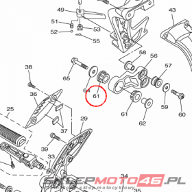 YAMAHA - WKLADKA GUMOWA nr: 39P274240000
