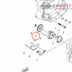 YAMAHA - KOLO ZEBATE nr: 3AJ133250000