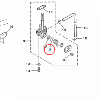YAMAHA - USZCZELNIACZ nr: 3AJ245340100