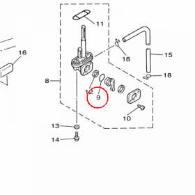 YAMAHA - USZCZELNIACZ nr: 3AJ245340100