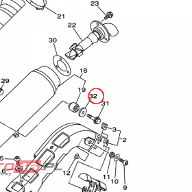 YAMAHA - WASHER nr: 3B4147590000