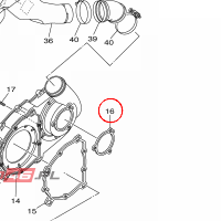 YAMAHA - SEAL, CRANKCASE nr: 3B4153150000