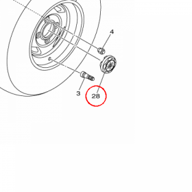 YAMAHA - WHEEL CAP ASSY. nr: 3B42530B0000
