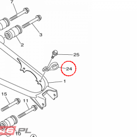 YAMAHA - MOCOWANIE PRZEWODU nr: 3B4258750000