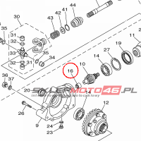 YAMAHA - BEARING 3 nr: 3B4461660000