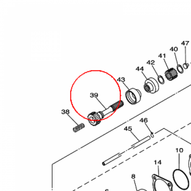 YAMAHA - WAL NAPEDOWY nr: 3B4461721000