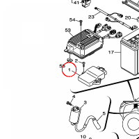 YAMAHA - MODUL ZAPL. nr: 3B48591A1000