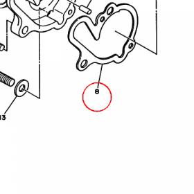 YAMAHA - USZCZELKA nr: 3BN124281100