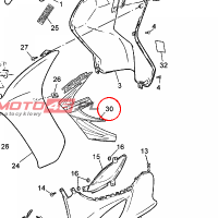 YAMAHA - EMBLEMAT nr: 3D4F17836000