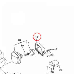 YAMAHA - REFLEKTOR nr: 3D6H41110000
