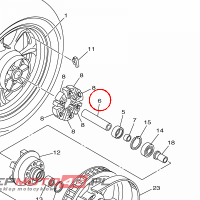 YAMAHA - ZAPINKA nr: 3D8253170000