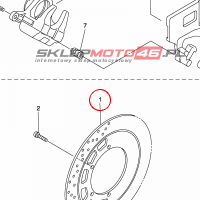 YAMAHA - TARCZA HAM. nr: 3D82582W0000