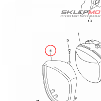 YAMAHA - ramka lampy nr: 3D8-84315-00-00 > 3D8843150000