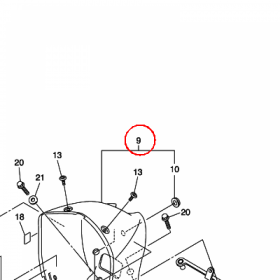 YAMAHA - WKLAD REFL. nr: 3D88433000P0