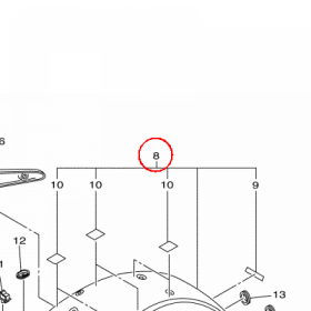 YAMAHA - REAR FENDER ASSY nr: 3D8W216R11P0