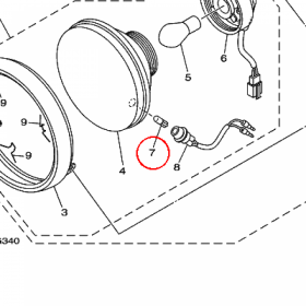YAMAHA - ZAROWKA nr: 3D9H43471000