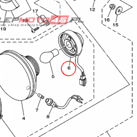 YAMAHA - WIAZKA PRZEW. EL. nr: 3D9H43591000