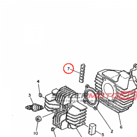 YAMAHA - ABSORBER nr: 3E5111620000