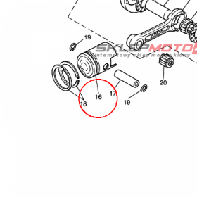 YAMAHA - tlok nr: 3E5116350000