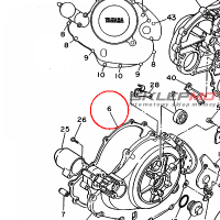 YAMAHA - uszczelka nr: 3EG154510000