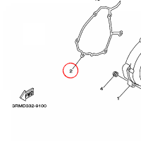 YAMAHA - USZCZELKA nr: 3ET153790000