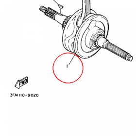 YAMAHA - WAL KORB. nr: 3FA114000000