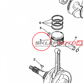 YAMAHA - tlok nr: 3FA1163100A0