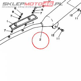 YAMAHA - TLUMIK nr: 3FA147110000