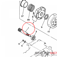 YAMAHA - KOLO ZEBATE nr: 3FA161110000